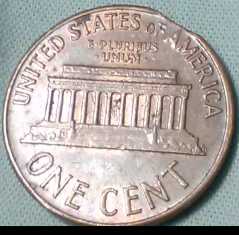 1967-P-Lincoln-Cent-Curved-Clipped-Planchet-Found-CRH!